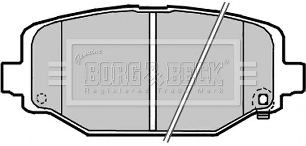 BORG & BECK Bremžu uzliku kompl., Disku bremzes BBP2341